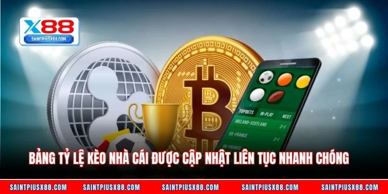 Bảng tỷ lệ kèo nhà cái được cập nhật liên tục nhanh chóng